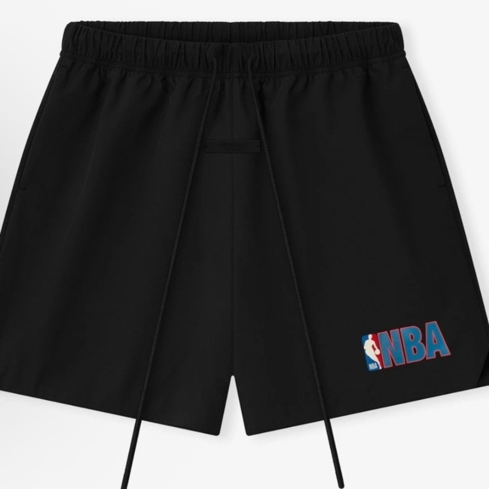 Fear of God Essentials NBA Logo Shorts Black NWT Men's Large